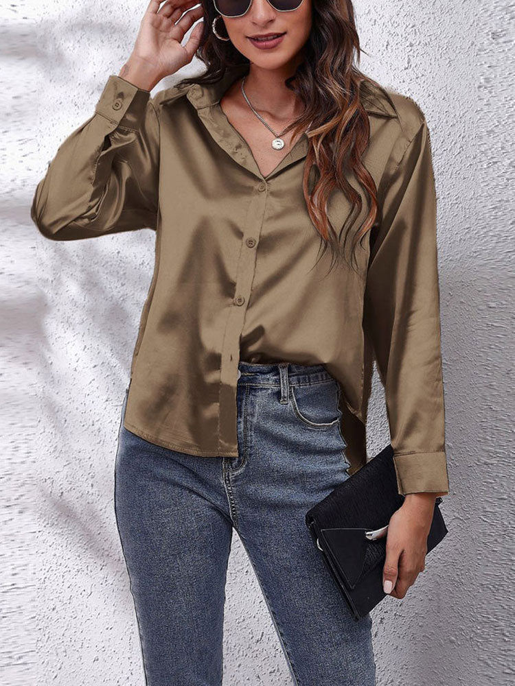 Andrea long sleeve button up shirt