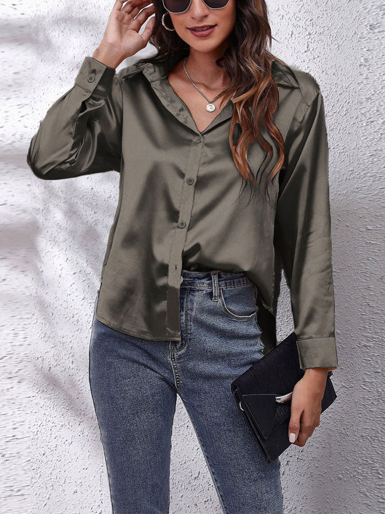 Andrea long sleeve button up shirt