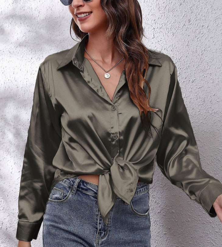 Andrea long sleeve button up shirt