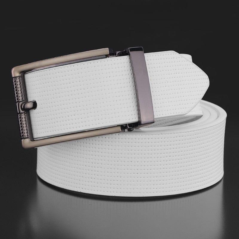 Aiden belt Verso White Gray buckle 100cm 