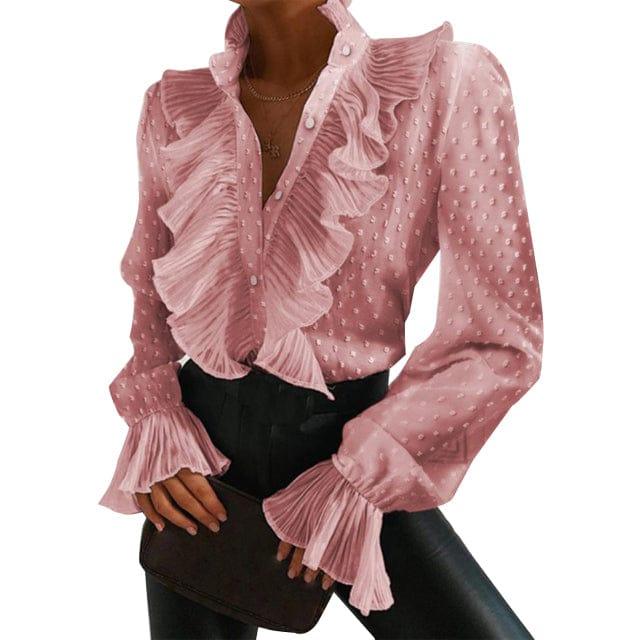 Alexis button up long sleeve shirt Verso Pink S 