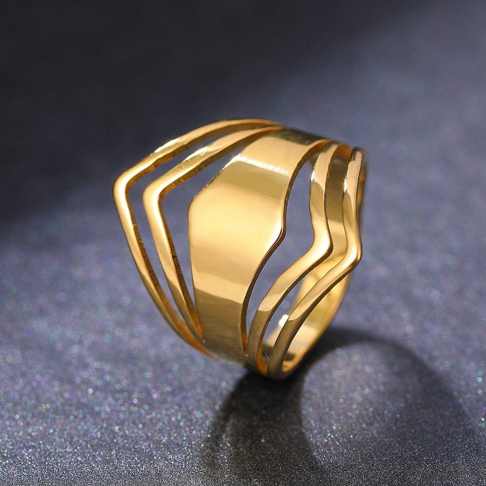 Amalia stainless steel ring - VERSO QUALITY MATERIALS