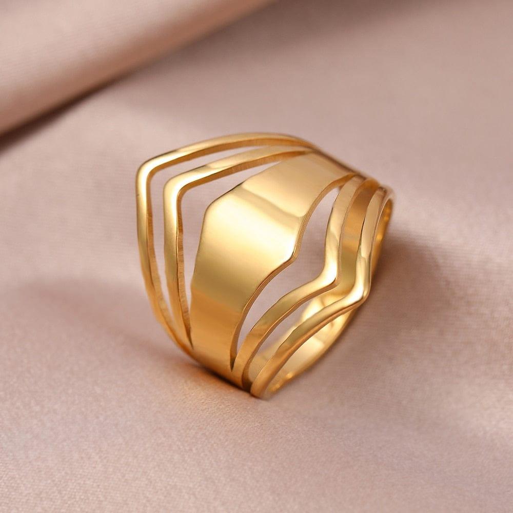 Amalia stainless steel ring - VERSO QUALITY MATERIALS