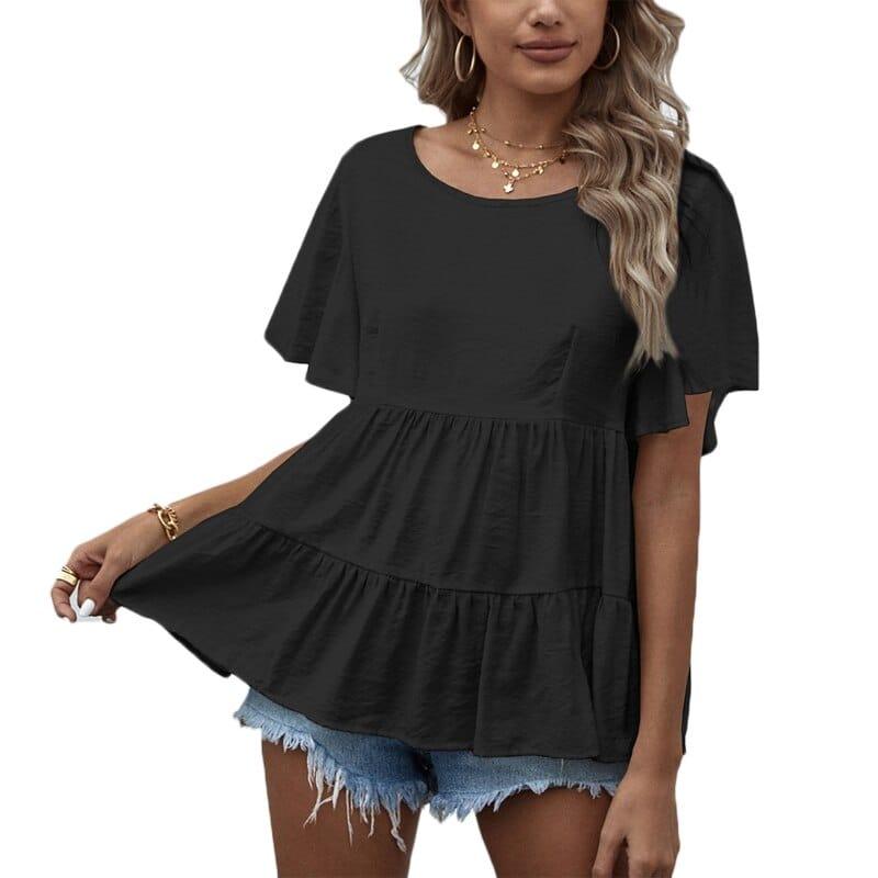 Amora top dress shirt Verso Black S 