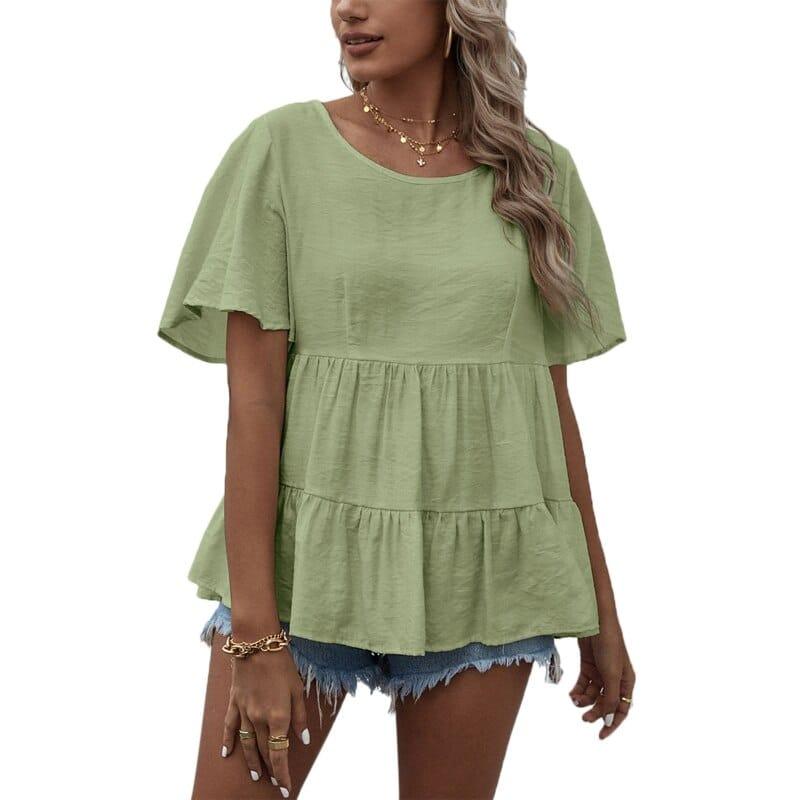 Amora top dress shirt Verso Green S 