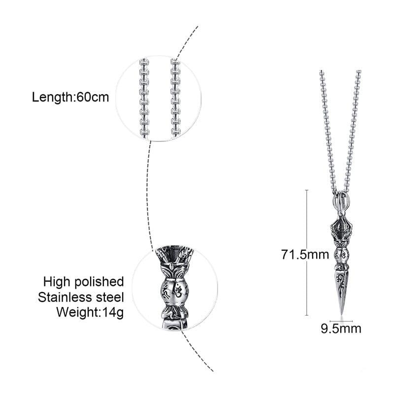 Austin stainless steel necklace - VERSO QUALITY MATERIALS