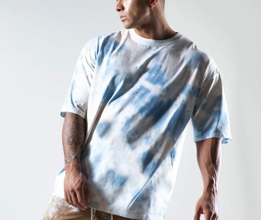 Bentley oversized T-shirt (Plus sizes) Verso White & Blue M 