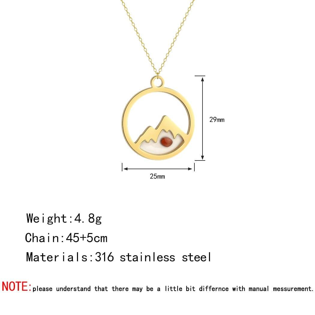 Bianca stainless steel necklace - VERSO QUALITY MATERIALS