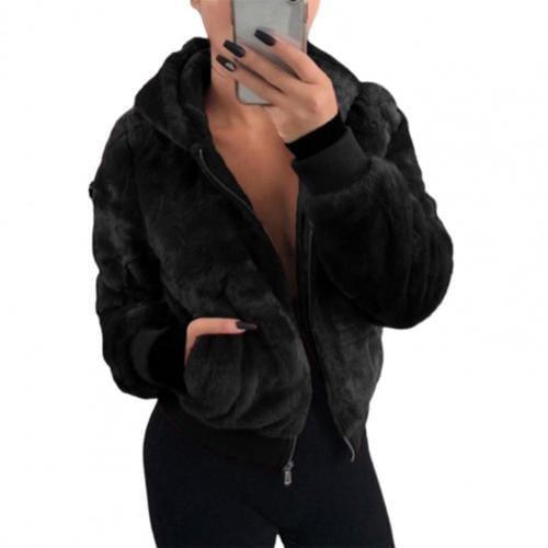 Britney Fur jacket Verso Black XL 