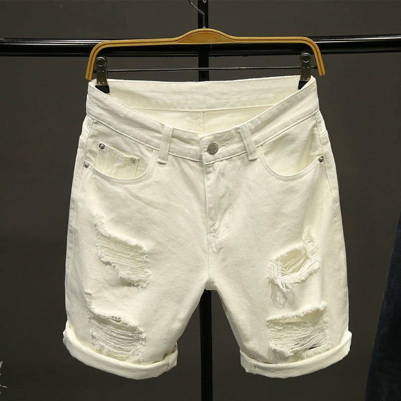 Brody denim shorts Verso Creame white 28 