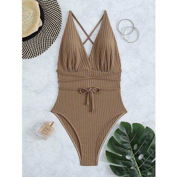 Brooke one piece swimsuit Verso Brown S 