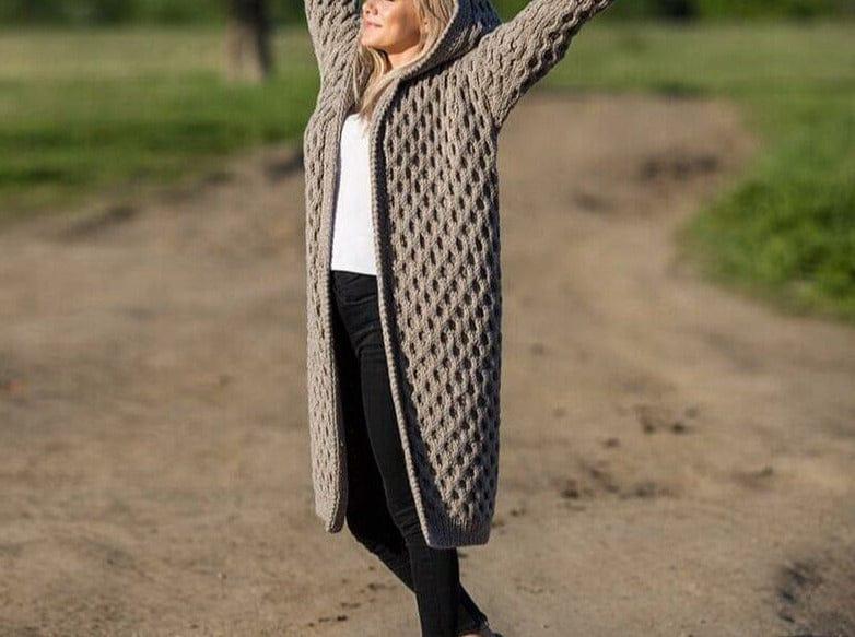 Brooklynn oversized cardigan (Plus sizes) - VERSO QUALITY MATERIALS