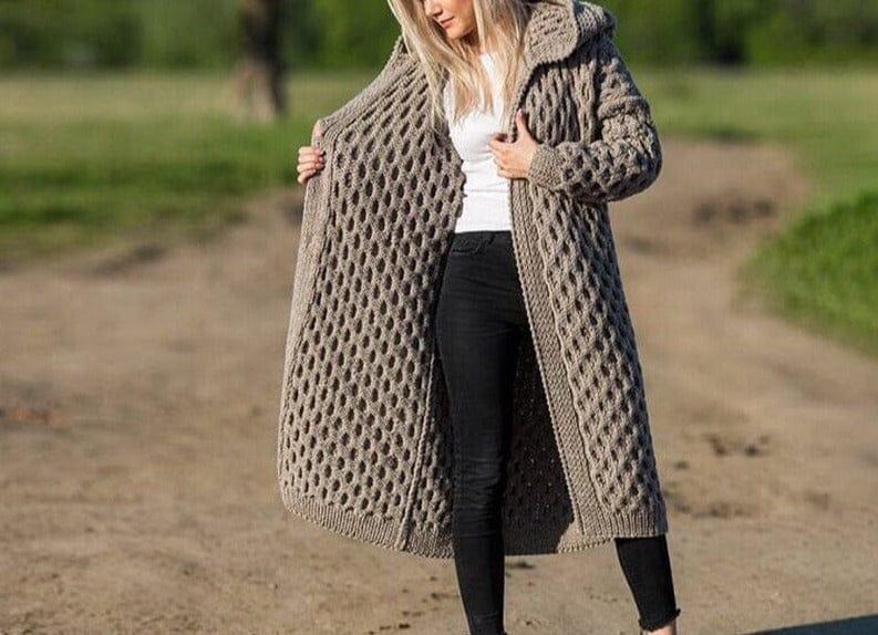 Brooklynn oversized cardigan (Plus sizes) - VERSO QUALITY MATERIALS