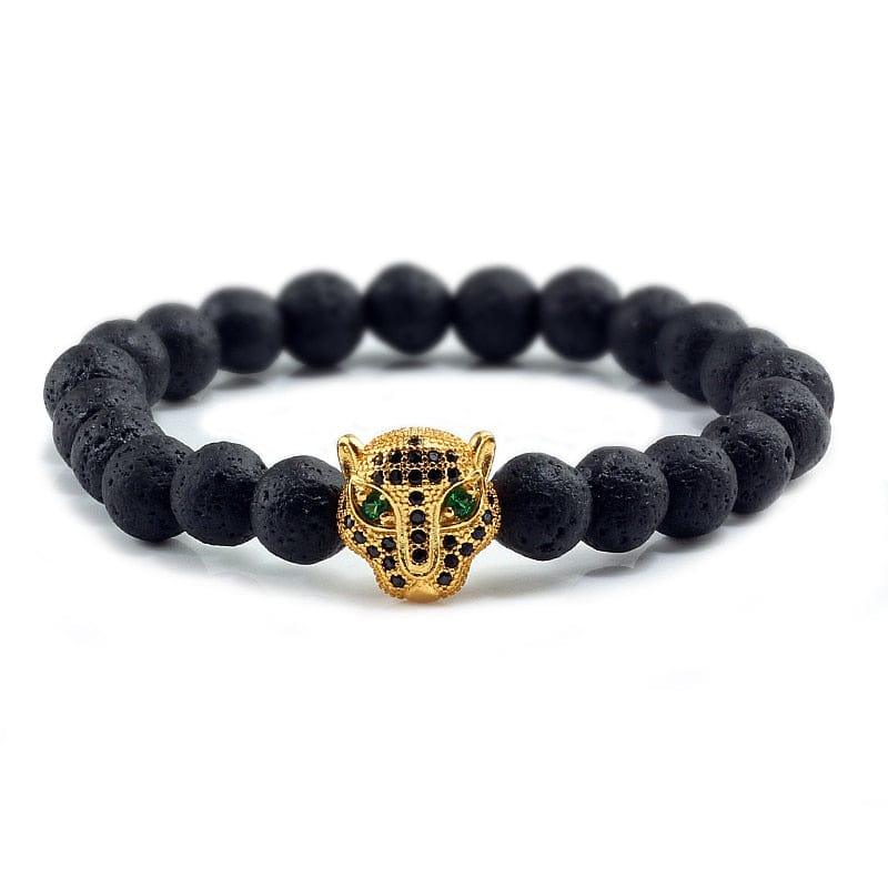 Bruce stones bracelet Verso Golden black - 1 