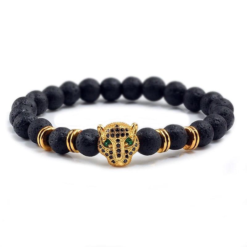 Bruce stones bracelet Verso Golden black - 2 