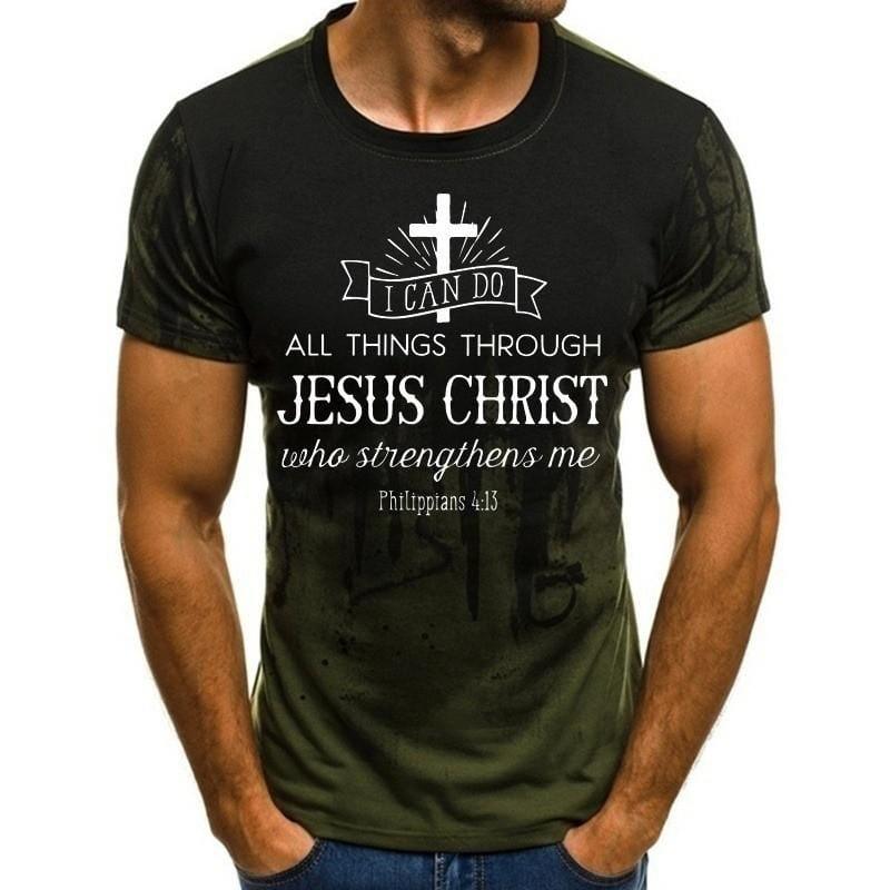 Calvin oversized T-shirt (Plus sizes) Verso Army green jesus XS 