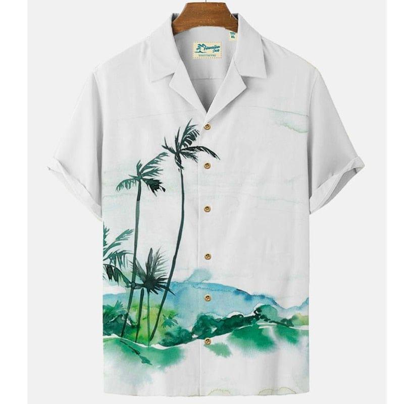 Charlie button up shirt (Plus sizes) Verso White & Green XS 