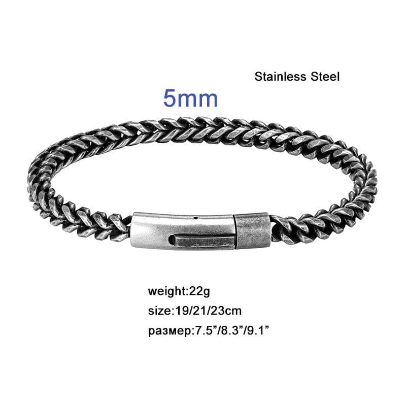 Chase stainless steel bracelet - VERSO QUALITY MATERIALS