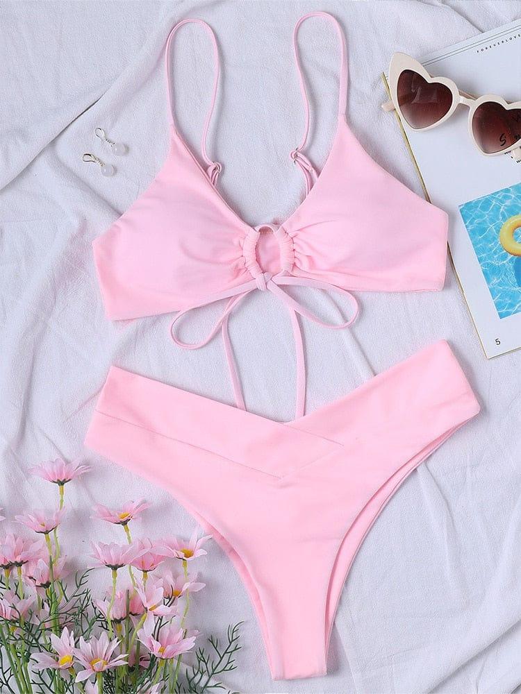 Dakota swimsuit bikini Verso Baby pink S 