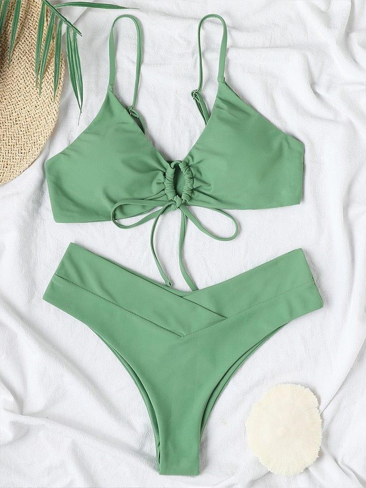 Dakota swimsuit bikini Verso Green S 