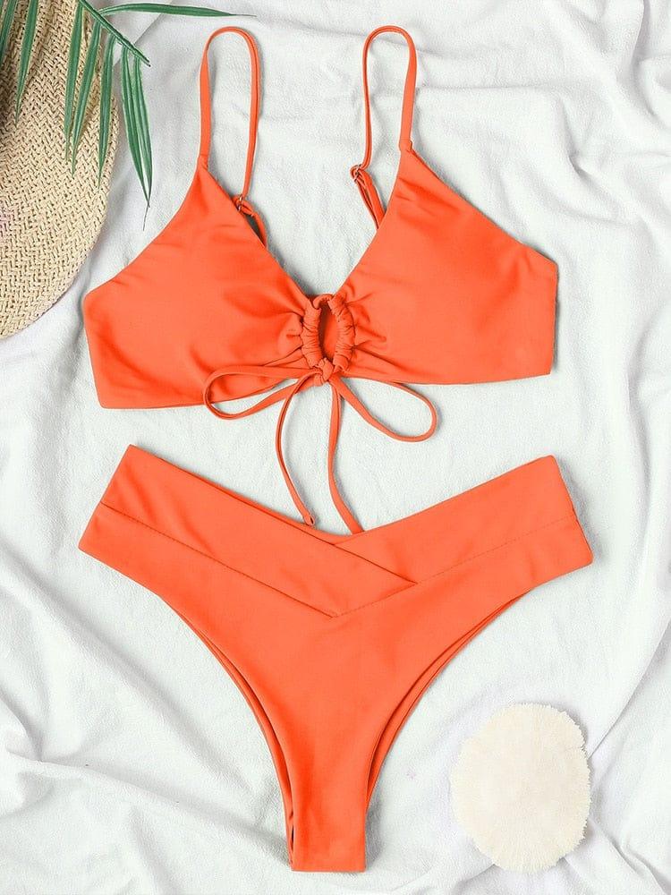 Dakota swimsuit bikini Verso Orange S 