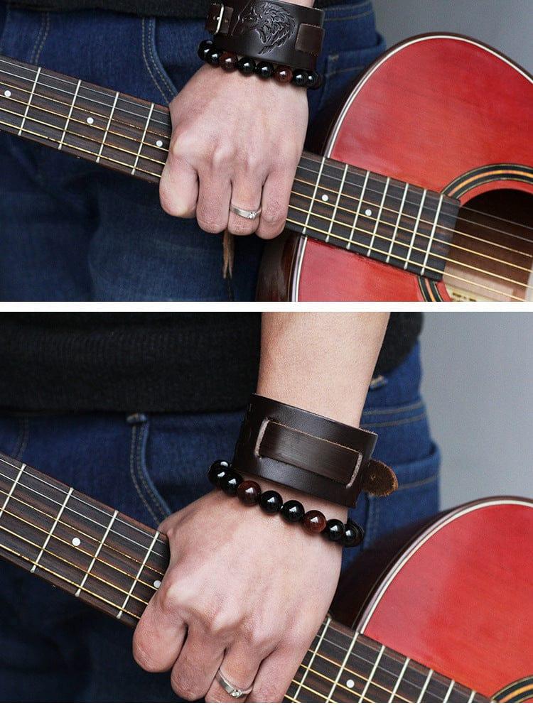 Diego leather bracelet - VERSO QUALITY MATERIALS