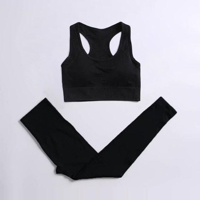 Dona Gym & Running Sportswear Verso 2pcs-Black 2 S 