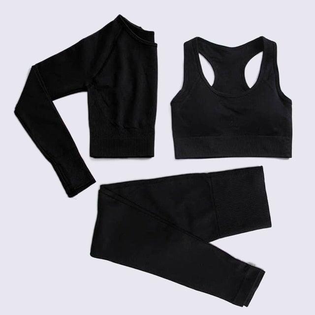 Dona Gym & Running Sportswear Verso 3pcs-Black S 