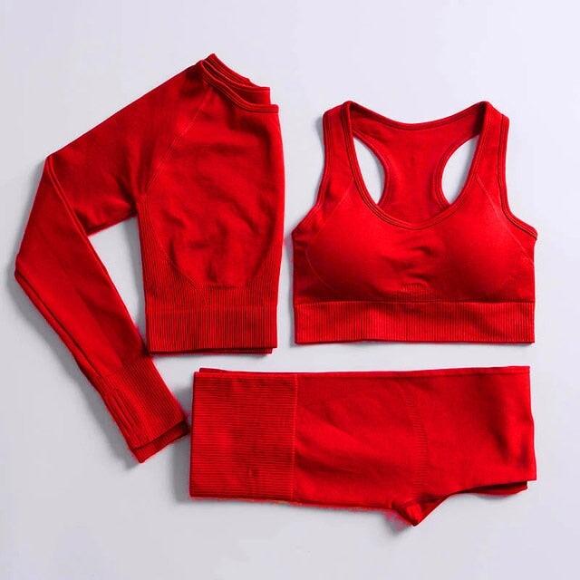 Dona Gym & Running Sportswear Verso 3pcs-Red M 