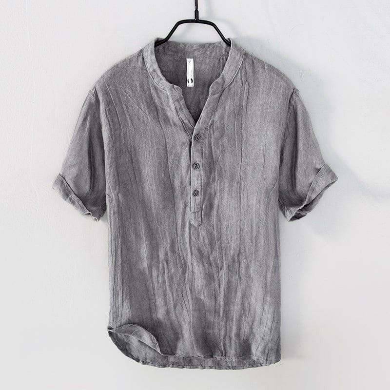 Elijah button up T-shirt versoqualitymaterials Gray 3XL 