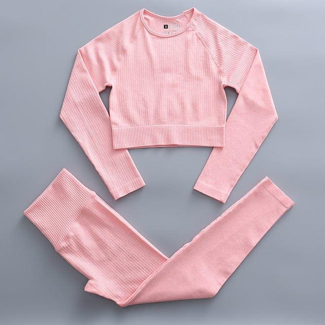 Espan long leggings & shirt set versoqualitymaterials Pink M 