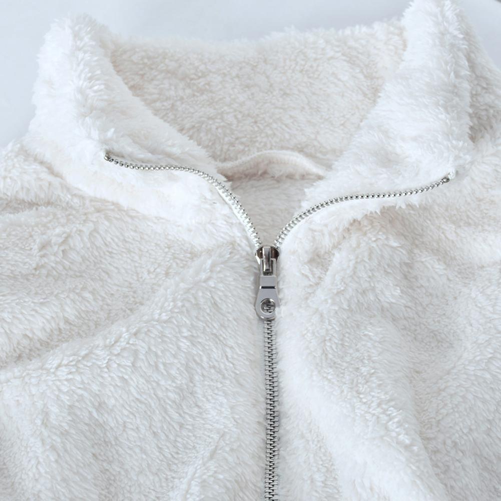 Faux fur warm pullover jacket versoqualitymaterials 