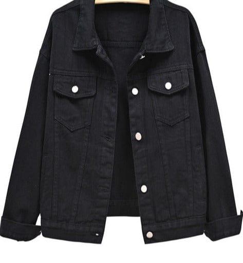 Felicity jeans jacket versoqualitymaterials Black XL 