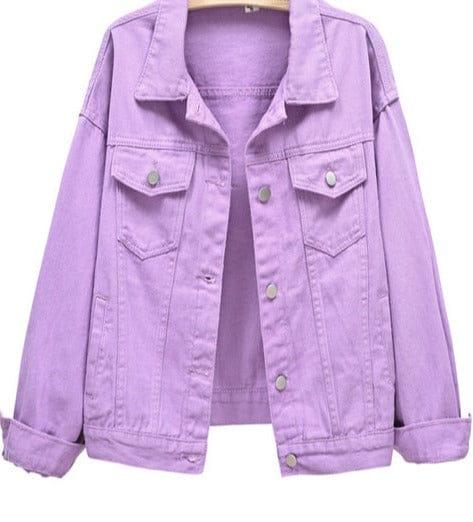 Felicity jeans jacket versoqualitymaterials Purple S 