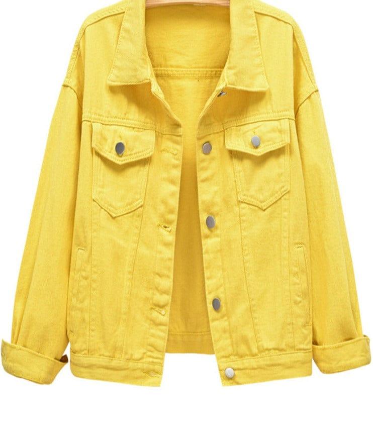 Felicity jeans jacket versoqualitymaterials Yellow 3XL 