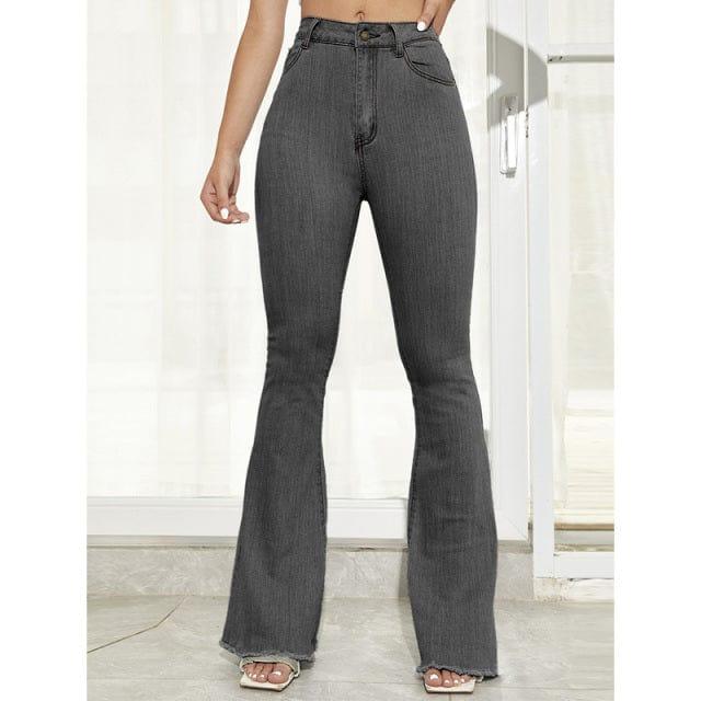 Flare jeans versoqualitymaterials Dark grey S 