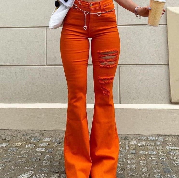 Florence 70's jeans versoqualitymaterials Orange M 