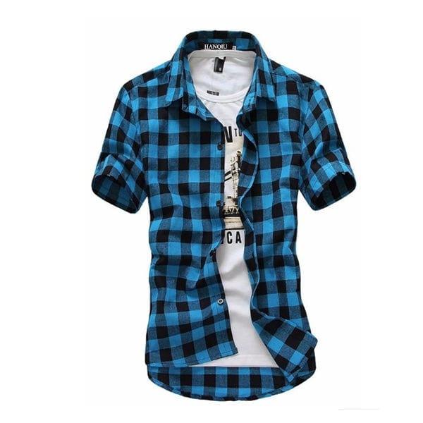 Gary plaid shirt - VERSO QUALITY MATERIALS