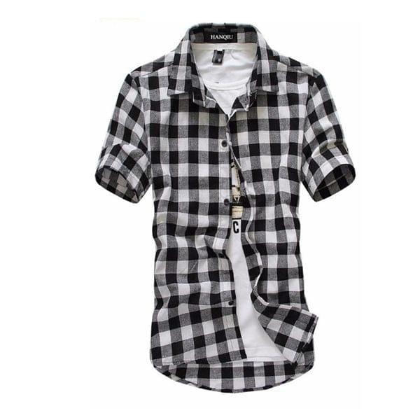 Gary plaid shirt - VERSO QUALITY MATERIALS