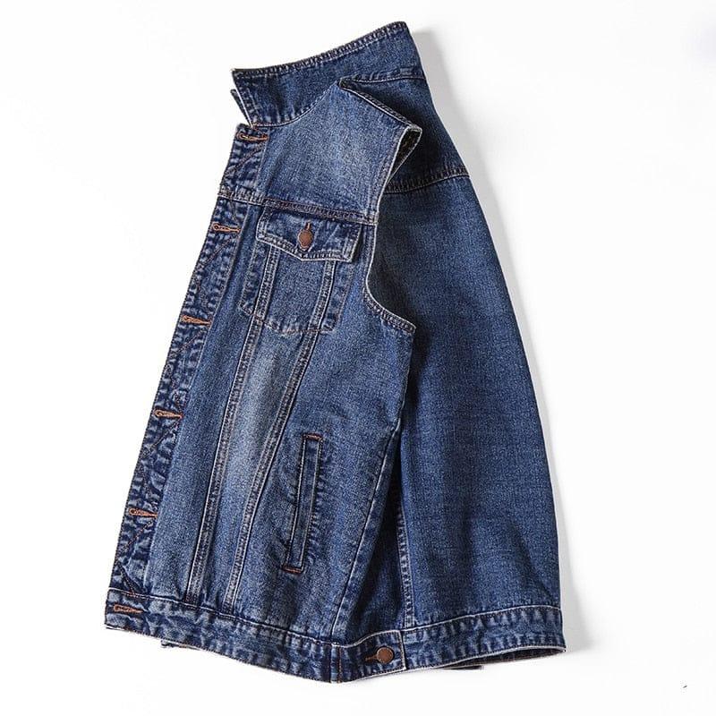 Grayson denim vest (Plus sizes) - VERSO QUALITY MATERIALS