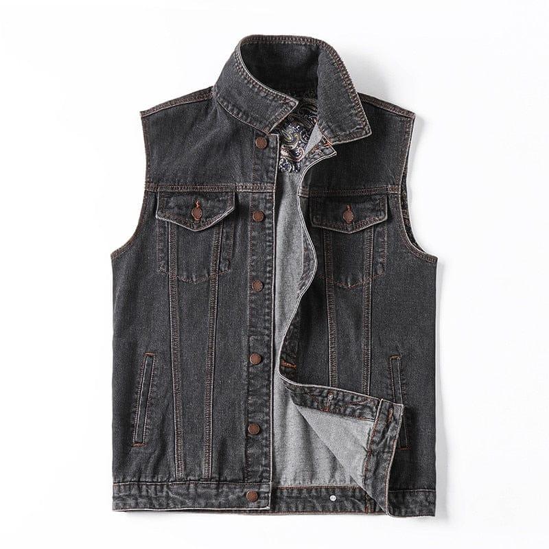 Grayson denim vest (Plus sizes) - VERSO QUALITY MATERIALS