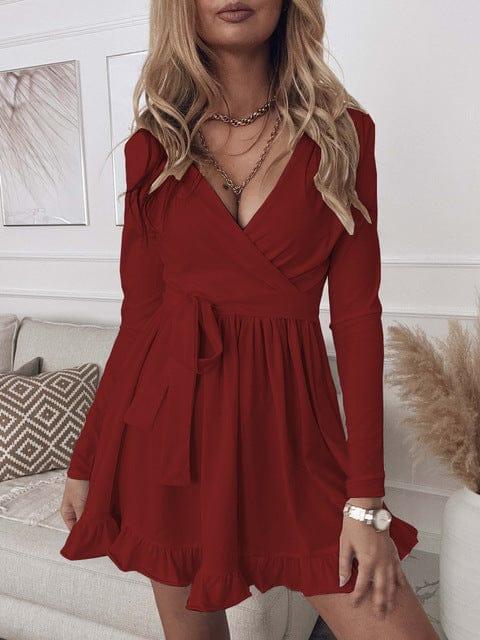 Harper dress versoqualitymaterials Burgundy M 