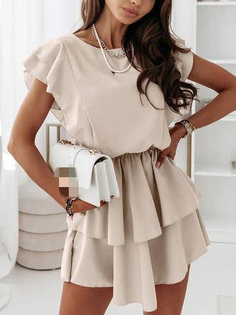 jackie elegant dress versoqualitymaterials Khaki 2XL 