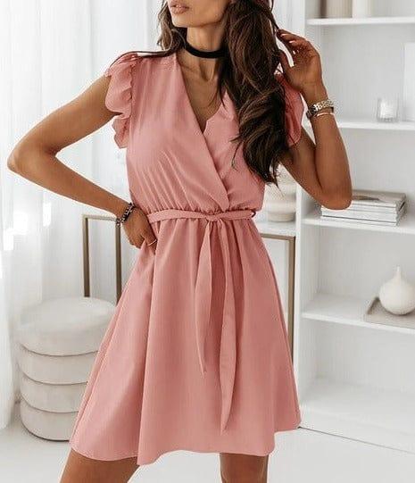 jackie elegant dress versoqualitymaterials Pink S 