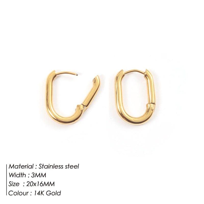 Jenna stainless steel earrings - VERSO QUALITY MATERIALS