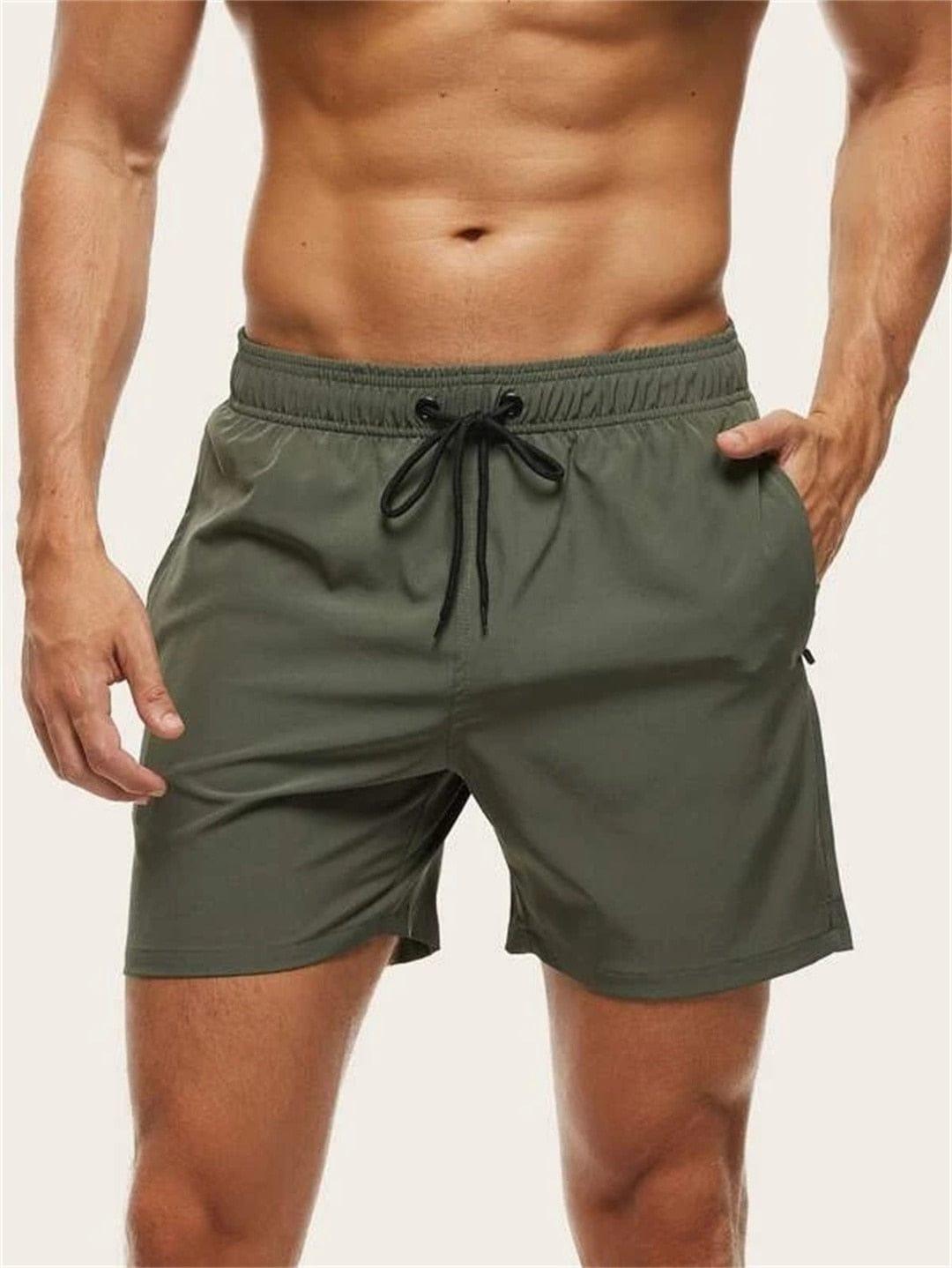 Jonathan short swim trunks (Plus sizes) Verso Dark green S 