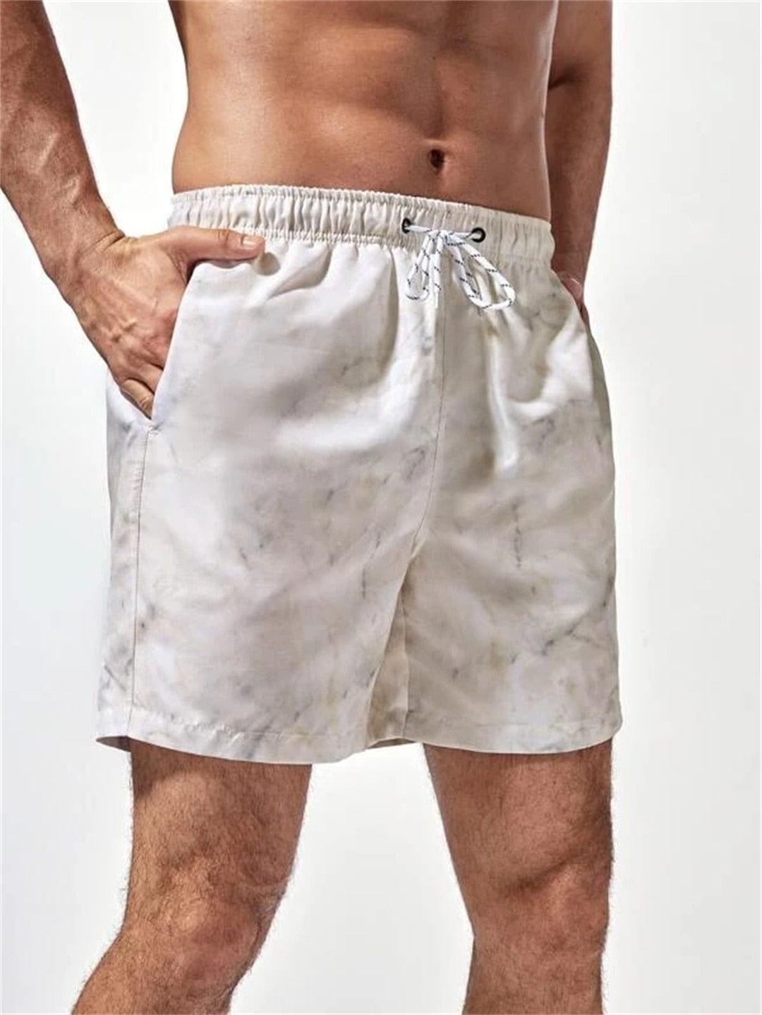 Jonathan short swim trunks (Plus sizes) Verso White S 