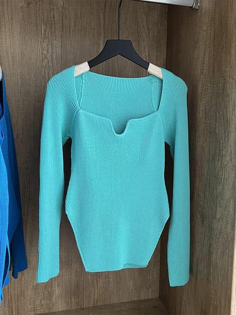 Juliet long sleeve shirt VERSO QUALITY MATERIALS Cyan One Size 