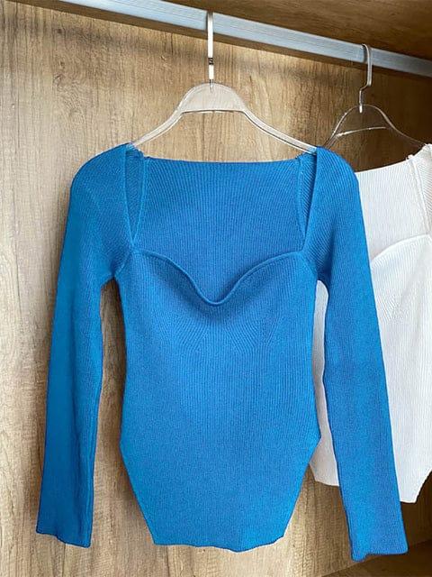 Juliet long sleeve shirt VERSO QUALITY MATERIALS Lake Blue One Size 