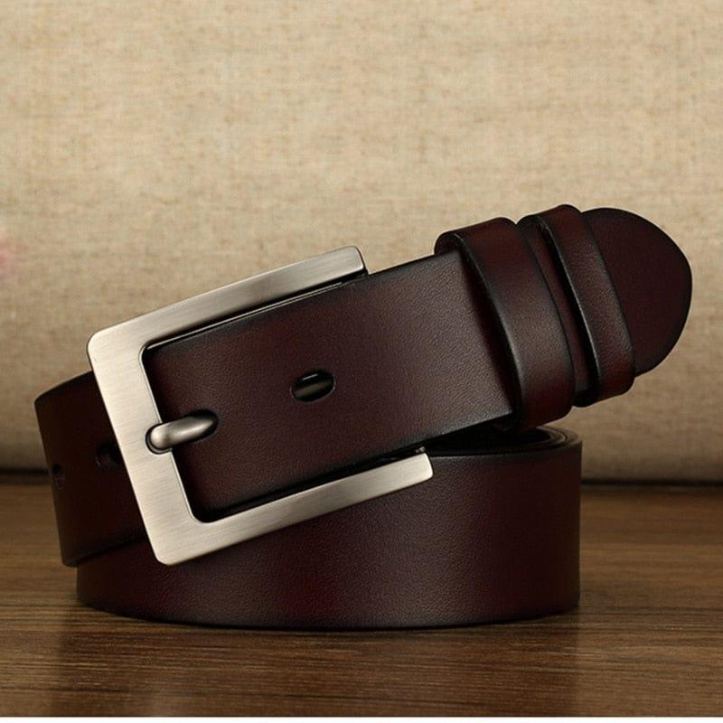 Kai leather belt Verso Auburn 105cm 